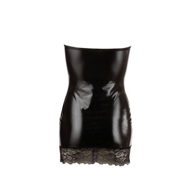 Petit robe aspect cuit Sexy noir avec dentelle 